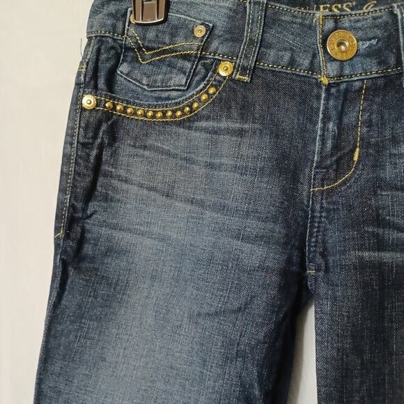 GUESS Daredevil Boot-Cut Dark Wash Denim Jeans. Size 27 - Picture 5 of 16